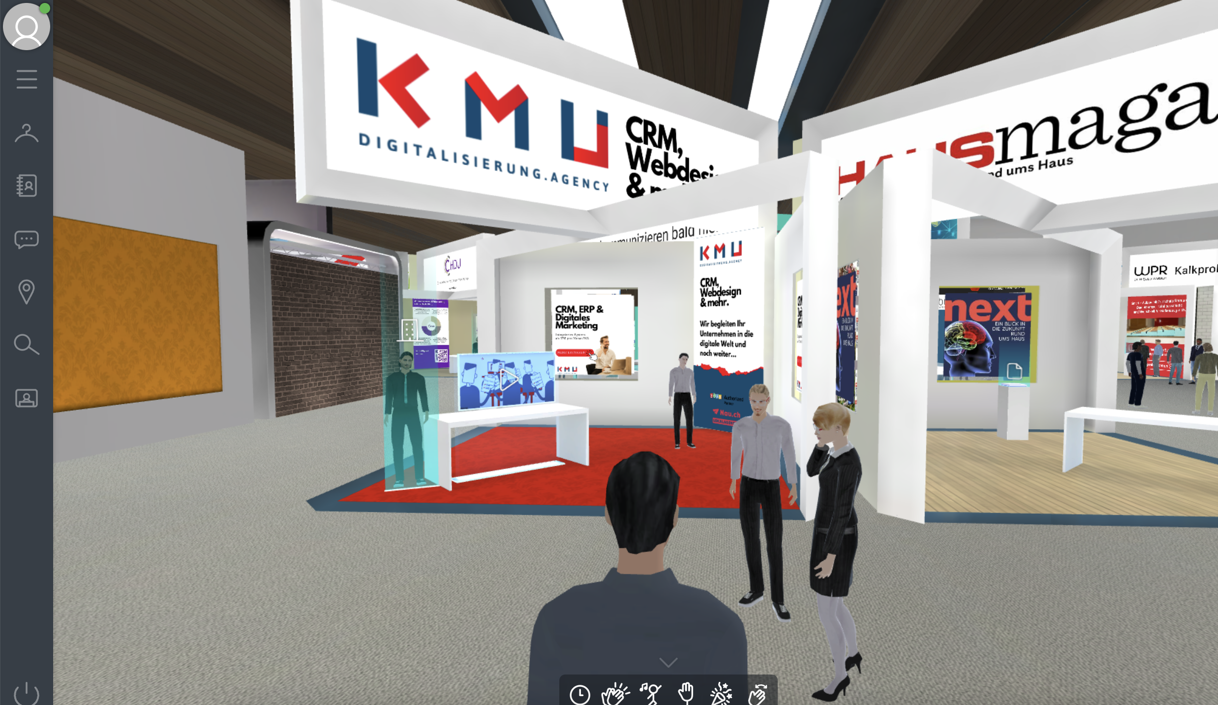KMU Digitalisierung Messestand an virtueller Messe vikima.ch Virtuelle B2B-Veranstaltungen