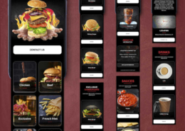 Smartphone App Layout Restaurant Food Truck