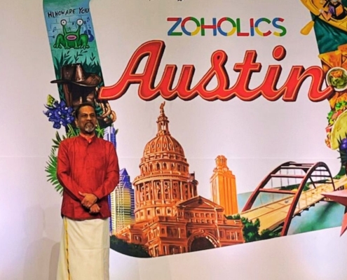 Sridhar Vembu Gründer von Zoho an Zoholic Konferenz KMU Digitalisierung Zoho Partner Schweiz