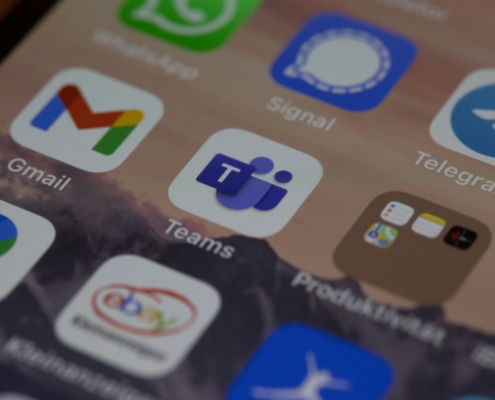 iphone screen with icons on screen