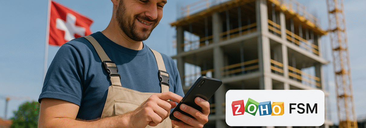 Aussendienstsoftware und Handwerkersoftware wie Zoho FSM erleichtern die Büroarbeit und steigern die Effizienz im Handwerk und Aussendienst.