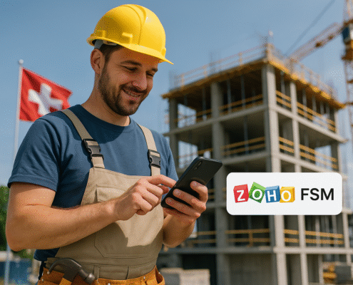 Aussendienstsoftware und Handwerkersoftware wie Zoho FSM erleichtern die Büroarbeit und steigern die Effizienz im Handwerk und Aussendienst.