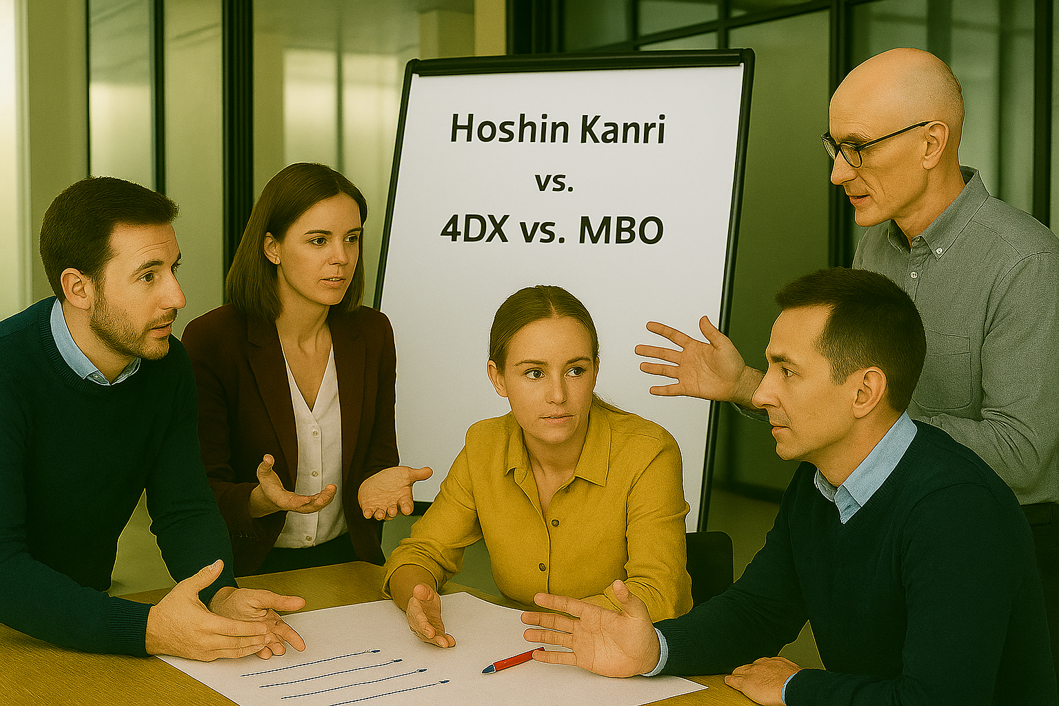 Betrachtung von Hoshin Kanri vs. 4DX vs. MBO