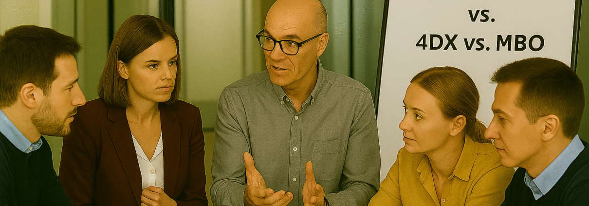 Diskussionen über Hoshin Kanri vs. 4DX vs. MBO