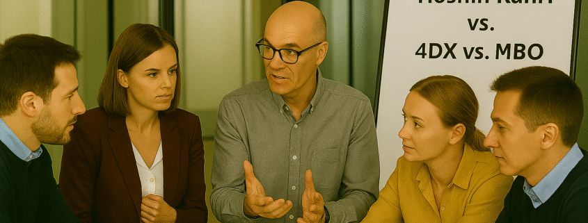 Diskussionen über Hoshin Kanri vs. 4DX vs. MBO