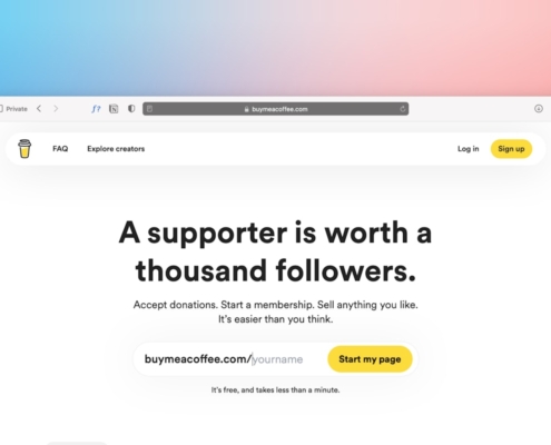 a computer screen with a message that reads, a support is worth a thousand followers